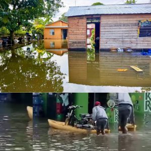 Inundaciones afectan el 50 por ciento de residencias  en La Ciénaga de Cabarete