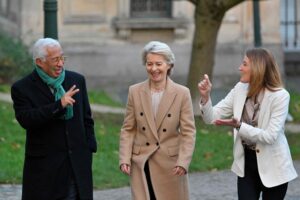 Primer encuentro entre Von der Leyen, Costa y Metsola en la nueva legislatura europea