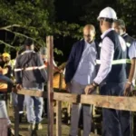 Director de Coraasan supervisa construccion de nueva cisterna en La Noriega