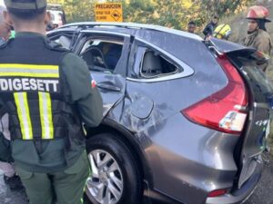 Empieza la tragedia; cuatro muertos y varios heridos accidente Azua-Baní