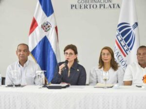 Vicepresidenta Raquel Peña coordina acciones en Puerto Plata