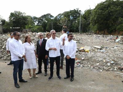 Abinader supervisa terrenos del Río Jaya en San Francisco de Macorís